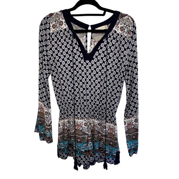 Altar’d state long sleeve all over print rayon romper size small - Picture 3 of 10